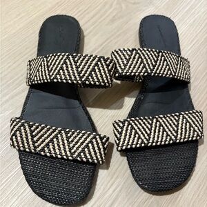 Black and White Women's Sandals